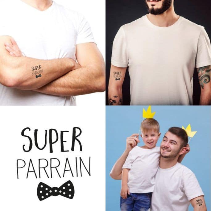 La fête des pères avec les tatouages temporaires La fête des pères avec les tatouages temporaires