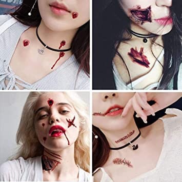 Créer des tatouages d'Halloween effrayants avec des tatouages de cicatrices et de blessures Créer des tatouages d'Halloween effrayants avec des tatouages de cicatrices et de blessures