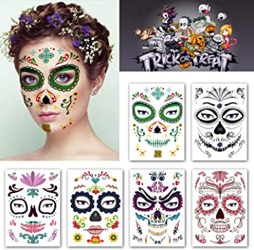 Tatouages temporaires le jour des morts Tatouages temporaires le jour des morts