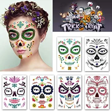 Tatouages temporaires le jour des morts Tatouages temporaires le jour des morts