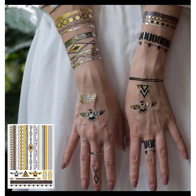 Tatouage temporaire metallique Tatouage temporaire metallique
