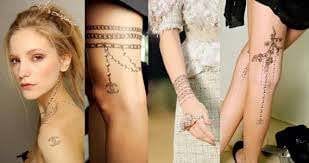 Le nouveau visage de la Semaine de la mode : Tatouages temporaires de haute couture Le nouveau visage de la Semaine de la mode : Tatouages temporaires de haute couture