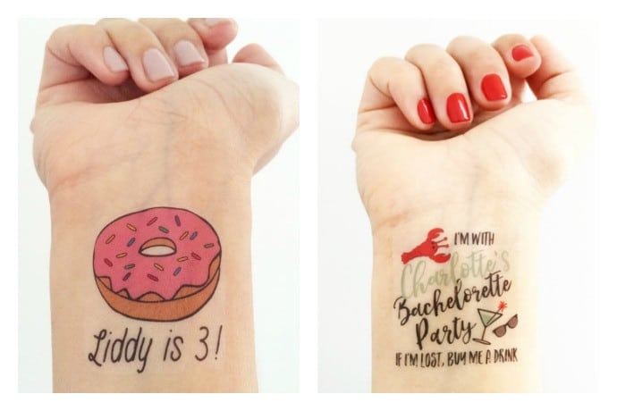 Un tatouage temporaire personnalisé pour un événement Un tatouage temporaire personnalisé pour un événement