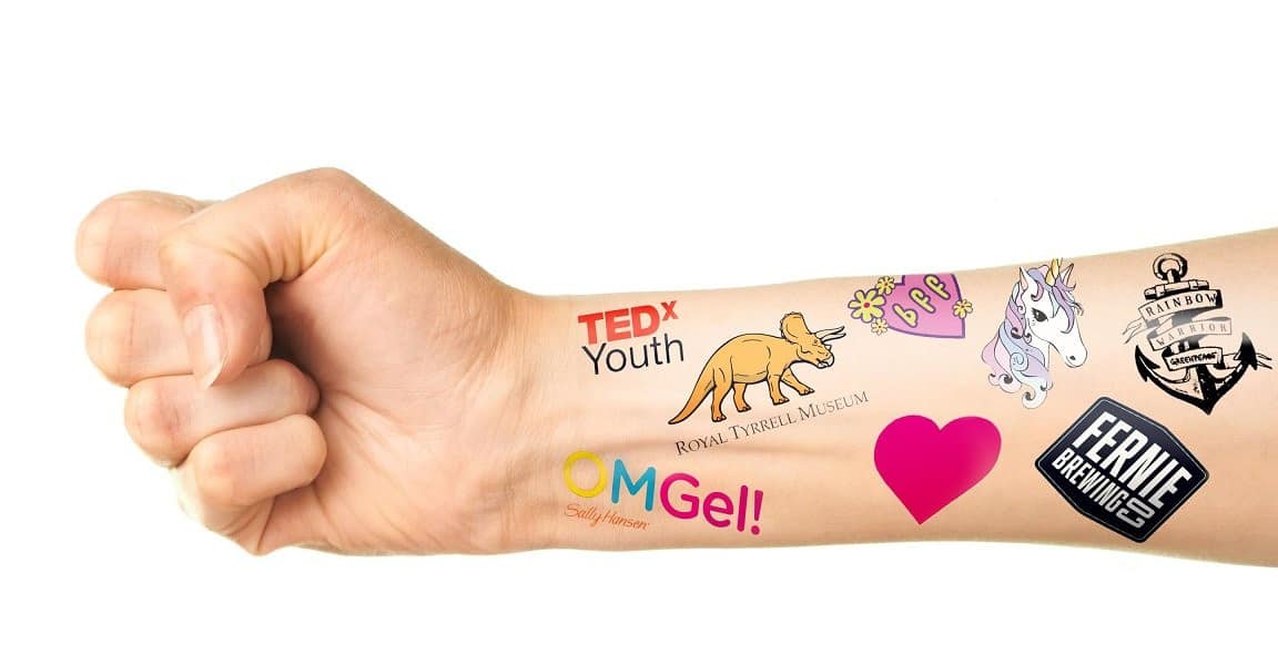 Un tatouage temporaire personnalisé pour un événement Un tatouage temporaire personnalisé pour un événement