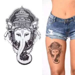 Tatouage ephemere ganesha le dieu éléphant