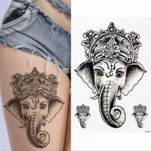 Tatouage ephemere petit ganesha