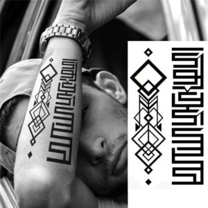 Tatouage ephemere motif géométrique
