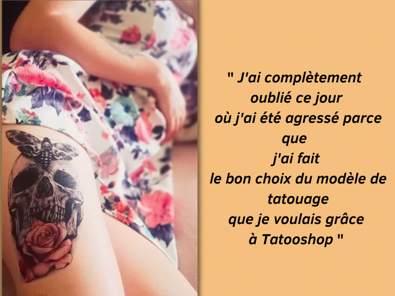 Ludivine a pu faire le grand pas grâce à TATOOSHOP Ludivine a pu faire le grand pas grâce à TATOOSHOP