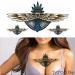 Tatouage ephemere ailes d'Indien underboob
