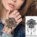 Tatouage ephemere chouette de lotus