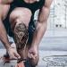 Tatouage ephemere leopard tribal