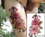 Tatouage ephemere la rose rubis