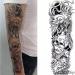 Tatouage ephemere manchette N&B amour et haine