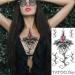 Tatouage ephemere rose bijoux underboob