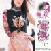Tatouage ephemere manche femme japonaise