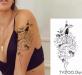 Tatouage ephemere dague de serpent