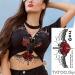 Tatouage ephemere rose et dentelle