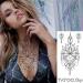 Tatouage ephemere bijoux et fleur de lotus underboob
