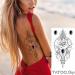 Tatouage ephemere bijoux rose tribal