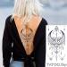 Tatouage ephemere underboob lune et fleur de lotus