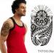 Tatouage ephemere style maori del sol