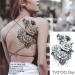 Tatouage ephemere rose en dentelle