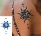 Tatouage ephemere mandala noir
