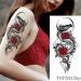 Tatouage ephemere dragon geometrique