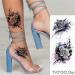Tatouage ephemere roses blanches en peinture