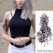 Tatouage ephemere rose violette en dentelle